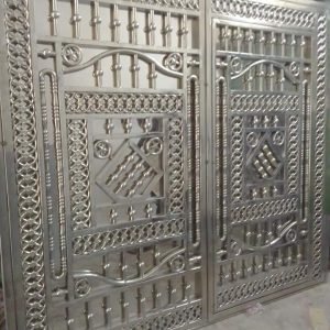 SS Pipe And Sheet Boundry Gate