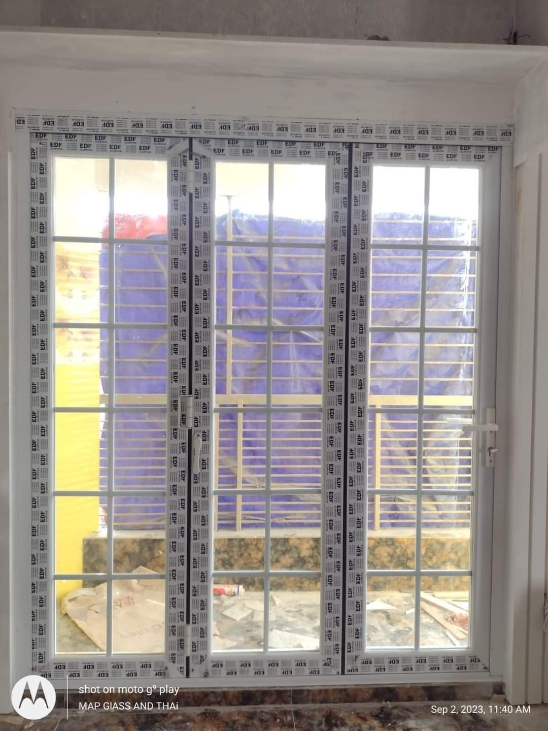 Folding Door Double Glaze