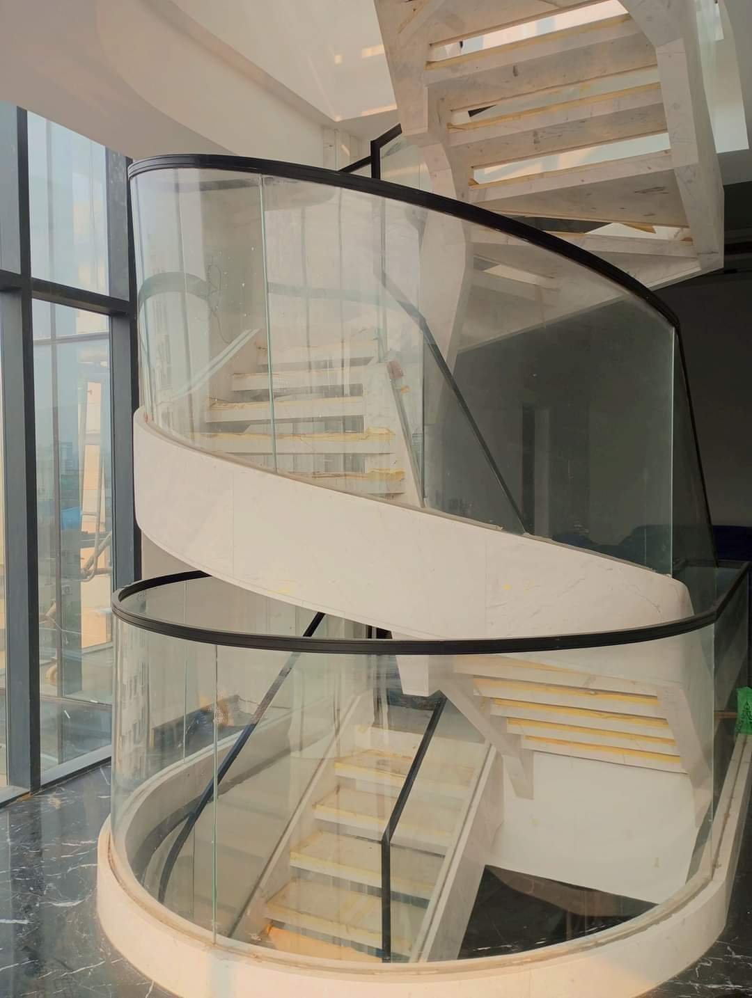 Round Glass Stair
